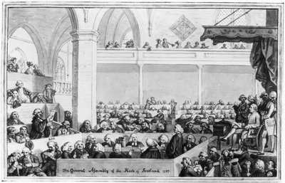 The General Assembly of the Kirk of Scotland, 1787 by English School